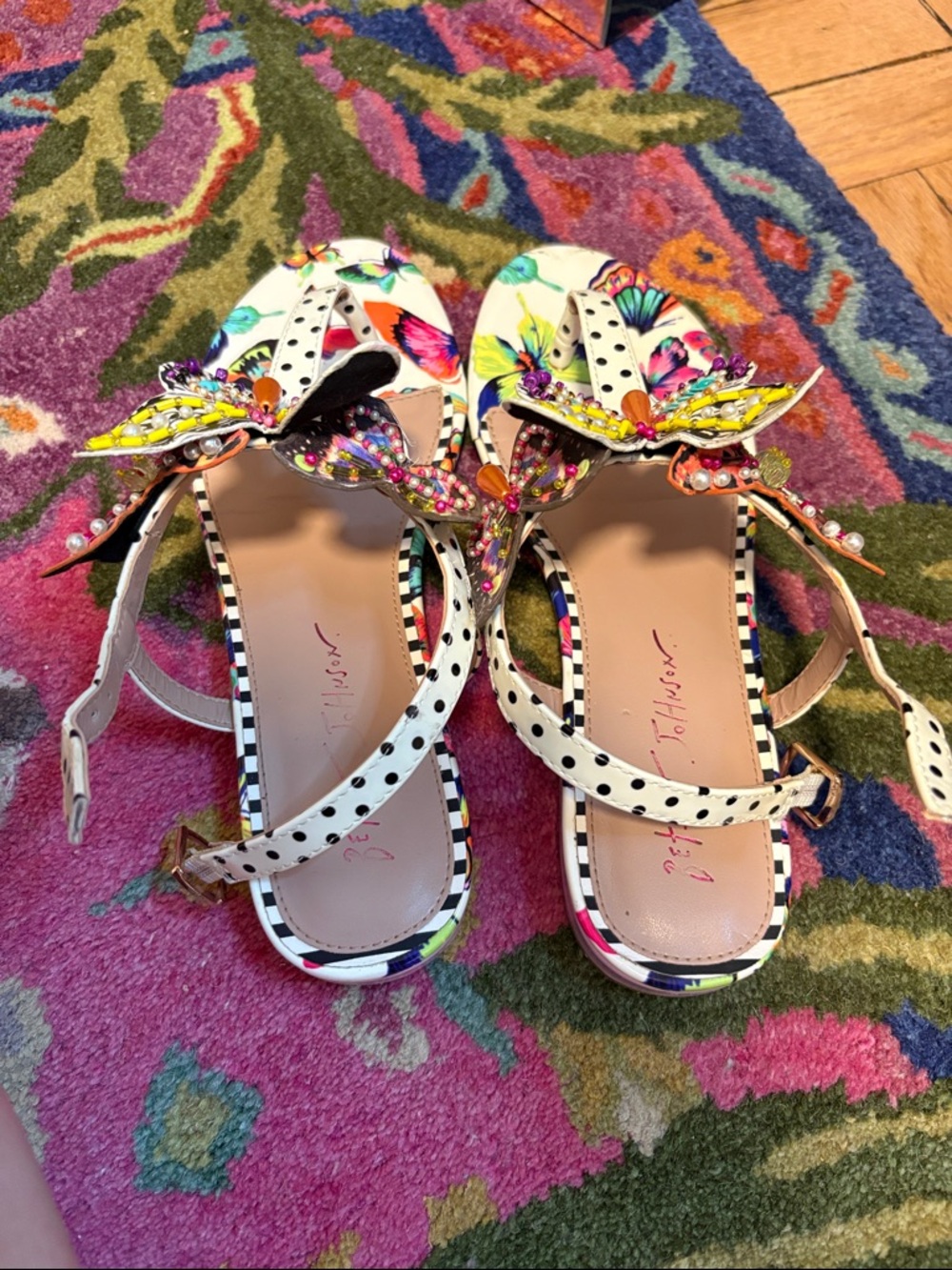 Betsey Johnson Butterfly Sandals - Picture 2 of 3